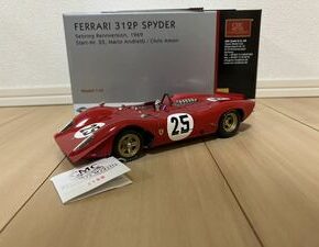 1/18 フェラーリ 312P SPYDER Sebring Rennversion 1969 Start-Nr. 25 Mario Andretti / Chris Amon (M-095) レア品を買い取りました