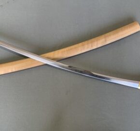 広島市安佐南区のお客様より、日本刀　太刀【菊紋】白鞘　真剣を買取りました