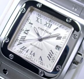 広島市南区のお客様よりカルティエ  サントス シルバーローマンを買い取りました